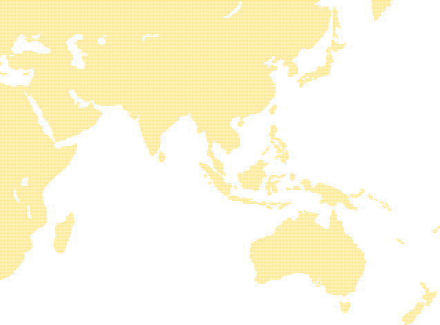 Map of Asia showing dots only