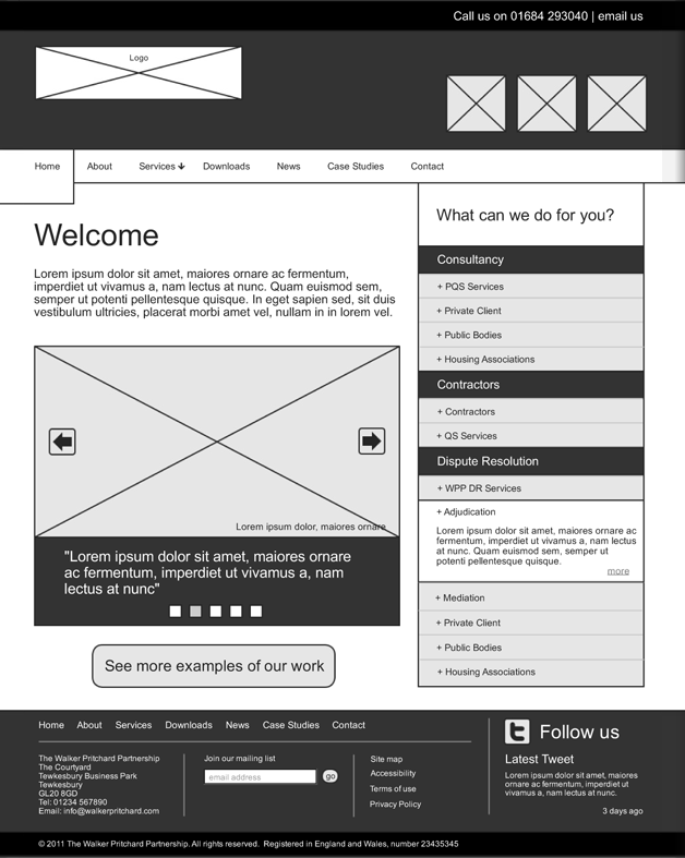 Wireframe example 1